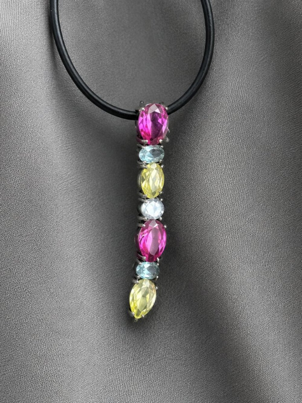 Tourmaline Silver Pendant
